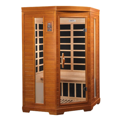 Image of Dynamic "Heming" 2-person corner Low EMF Far Infrared Sauna