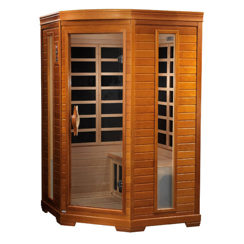 Image of Dynamic "Heming" 2-person corner Low EMF Far Infrared Sauna