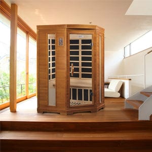 Image of Dynamic "Heming" 2-person corner Low EMF Far Infrared Sauna