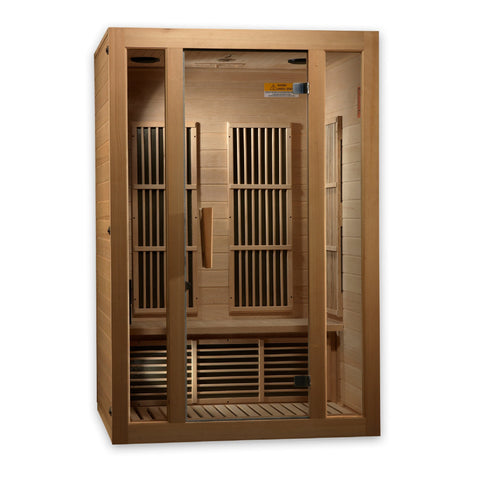 Image of Maxxus "Seattle" 2 person Low EMF FAR Infrared Sauna Canadian Hemlock