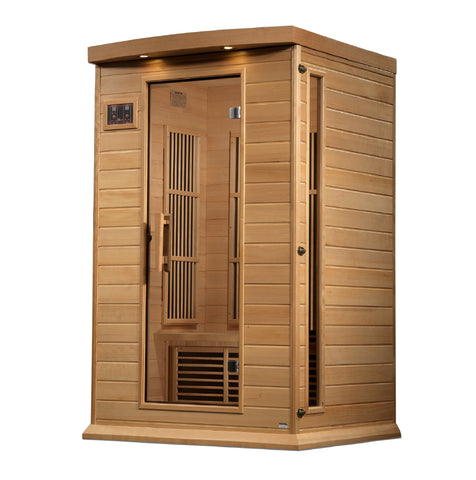 Image of Maxxus 2 Person Near Zero EMF FAR Infrared Sauna - Canadian Hemlock