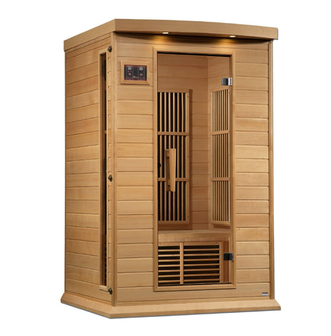 Image of Maxxus 2 Person Near Zero EMF FAR Infrared Sauna - Canadian Hemlock