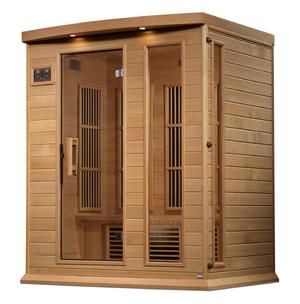 Image of Maxxus 3 Person Near Zero EMF FAR Infrared Sauna - Canadian Hemlock