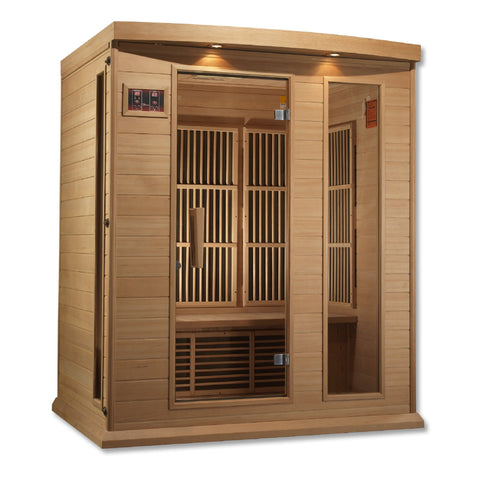 Image of MX-K306-01 Maxxus Low EMF FAR Infrared Sauna Canadian Hemlock