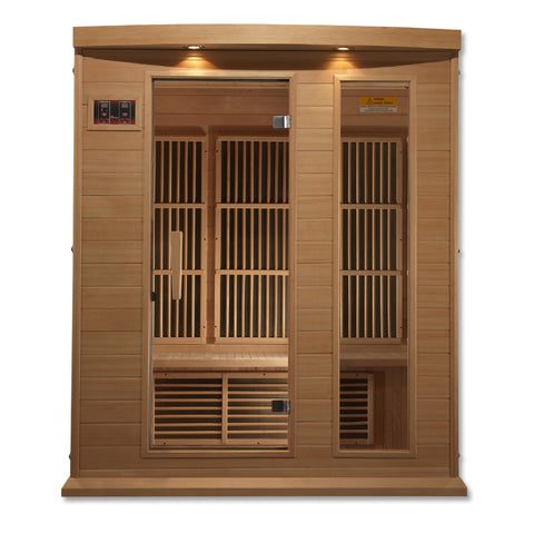 Image of MX-K306-01 Maxxus Low EMF FAR Infrared Sauna Canadian Hemlock