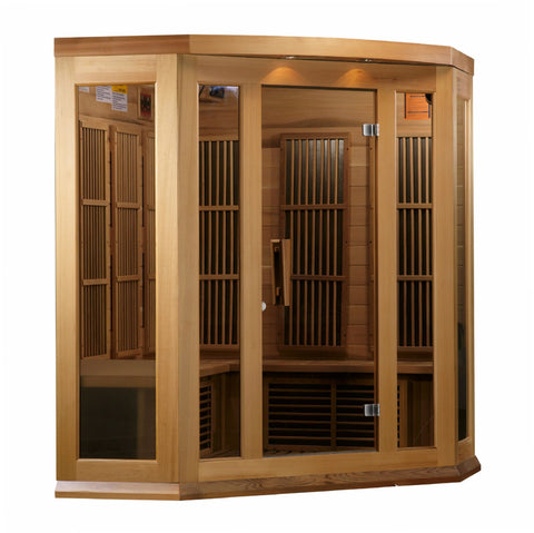 Image of MX-K356-01 Maxxus Low EMF FAR Infrared Sauna Canadian Red Cedar