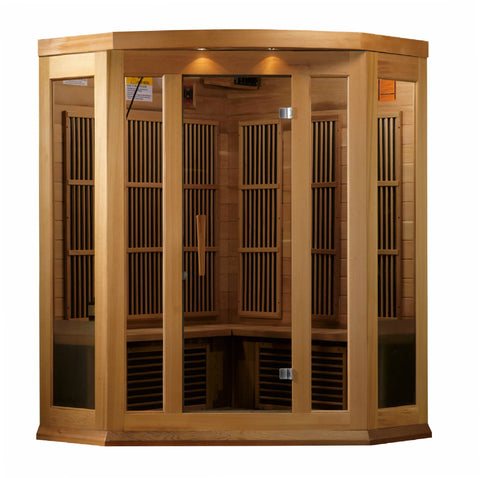 Image of MX-K356-01 Maxxus Low EMF FAR Infrared Sauna Canadian Red Cedar