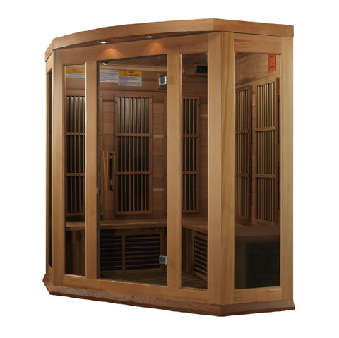 Image of MX-K356-01 Maxxus Low EMF FAR Infrared Sauna Canadian Red Cedar