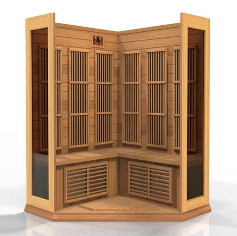 Image of MX-K356-01 Maxxus Low EMF FAR Infrared Sauna Canadian Red Cedar