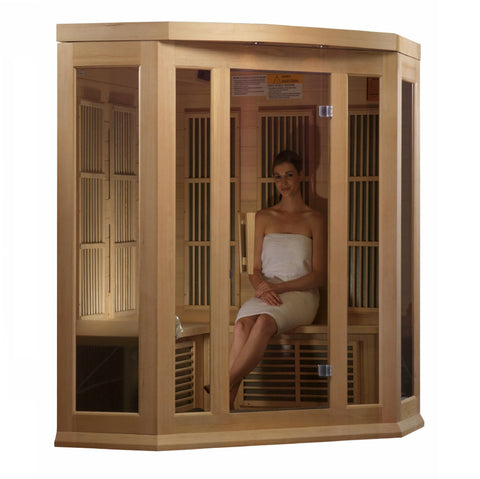 Image of MX-K356-01 Maxxus Low EMF FAR Infrared Sauna Canadian Hemlock