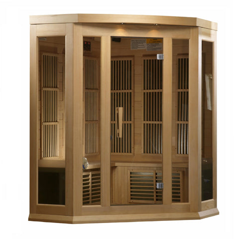 Image of MX-K356-01 Maxxus Low EMF FAR Infrared Sauna Canadian Hemlock