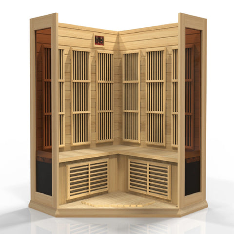 Image of MX-K356-01 Maxxus Low EMF FAR Infrared Sauna Canadian Hemlock