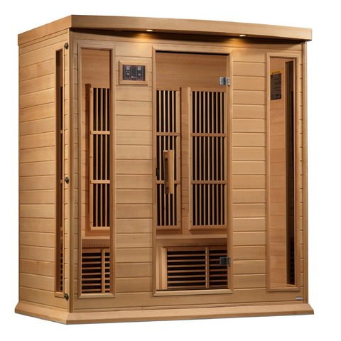 Image of Maxxus 4 Person Near Zero EMF FAR Infrared Sauna - Canadian Hemlock