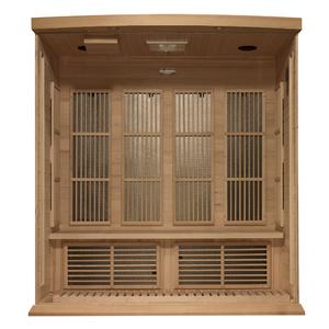 Image of Maxxus 4 Person Near Zero EMF FAR Infrared Sauna - Canadian Hemlock