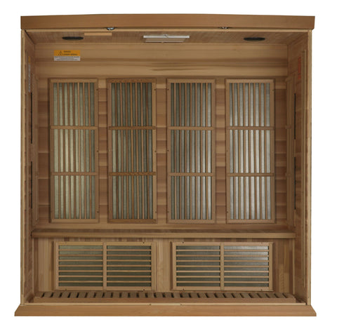 Image of MX-K406-01 Maxxus Low EMF FAR Infrared Sauna Canadian Red Cedar