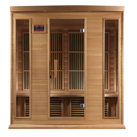 Image of MX-K406-01 Maxxus Low EMF FAR Infrared Sauna Canadian Red Cedar