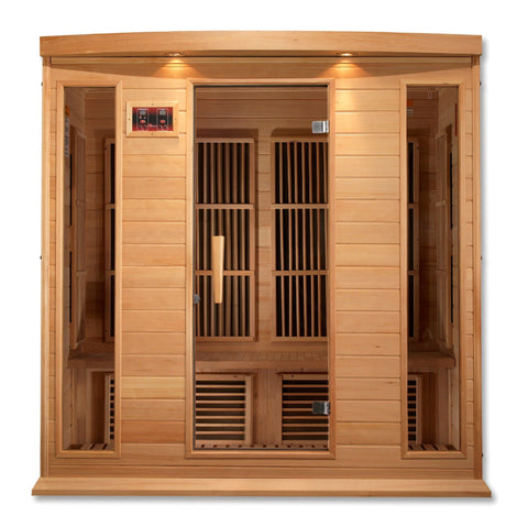 Image of MX-K406-01 Maxxus Low EMF FAR Infrared Sauna Canadian Hemlock