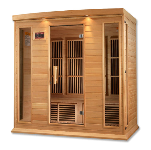 Image of MX-K406-01 Maxxus Low EMF FAR Infrared Sauna Canadian Hemlock