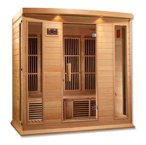 Image of MX-K406-01 Maxxus Low EMF FAR Infrared Sauna Canadian Hemlock