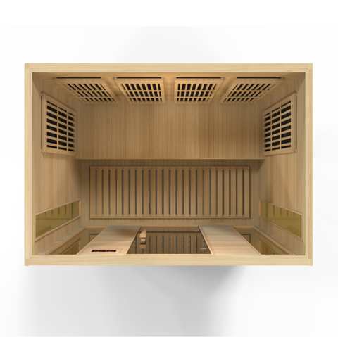 Image of MX-K406-01 Maxxus Low EMF FAR Infrared Sauna Canadian Hemlock