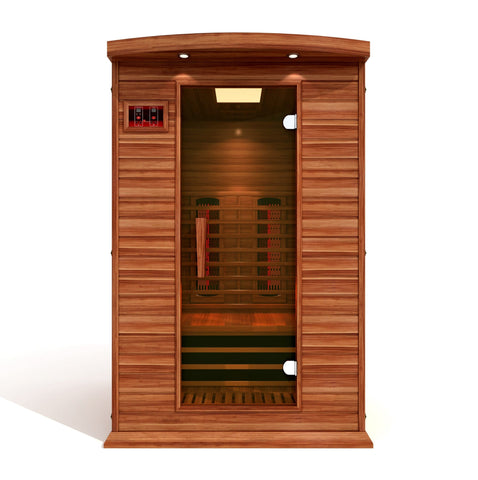 Image of *New 2021 Model* Maxxus 2 Person Full Spectrum Infrared Sauna - Canadian Red Cedar