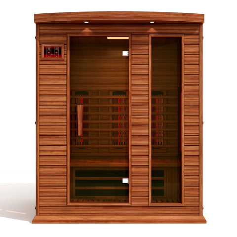 Image of *New 2021 Model* Maxxus 3 Person Full Spectrum Infrared Sauna - Canadian Red Cedar