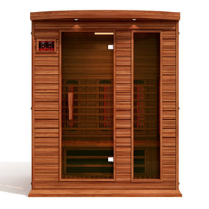 *New 2021 Model* Maxxus 3 Person Full Spectrum Infrared Sauna - Canadian Red Cedar